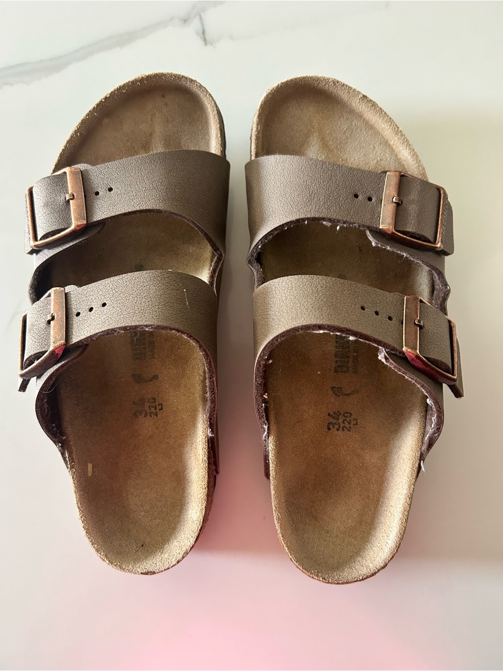 Birkenstock Kids Youth Sandals Size EU34/US3 Mocha Brown